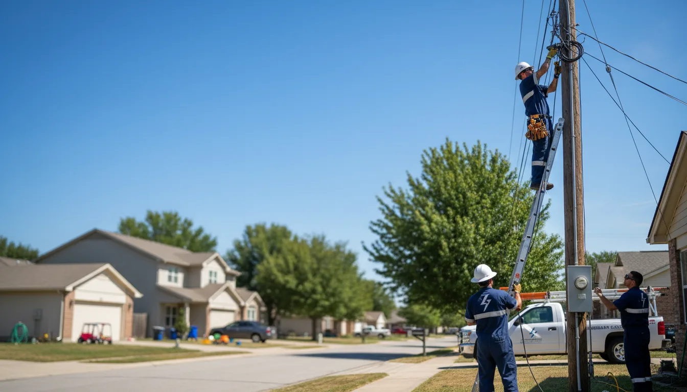 Residential electrician providing installation services in Marshville, NC